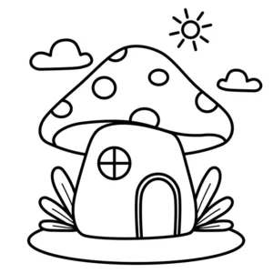 Desenhos de cogumelo para imprimir e colorir - educação infantil (página 1)